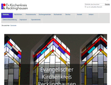 Tablet Screenshot of kirchenkreis-re.de